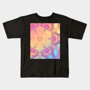 Psychedelic retro kaleidoscope Kids T-Shirt